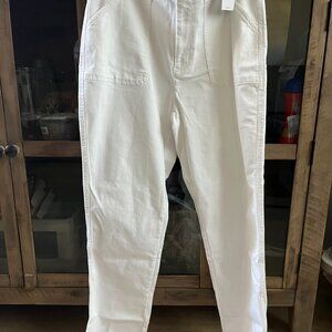 J. Jill Women’s White Denim Jeans. Size 10 T. NWT